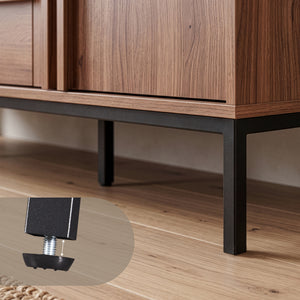 Sideboard Kilmandar 150x40x79 cm Walnussoptik [en.casa]