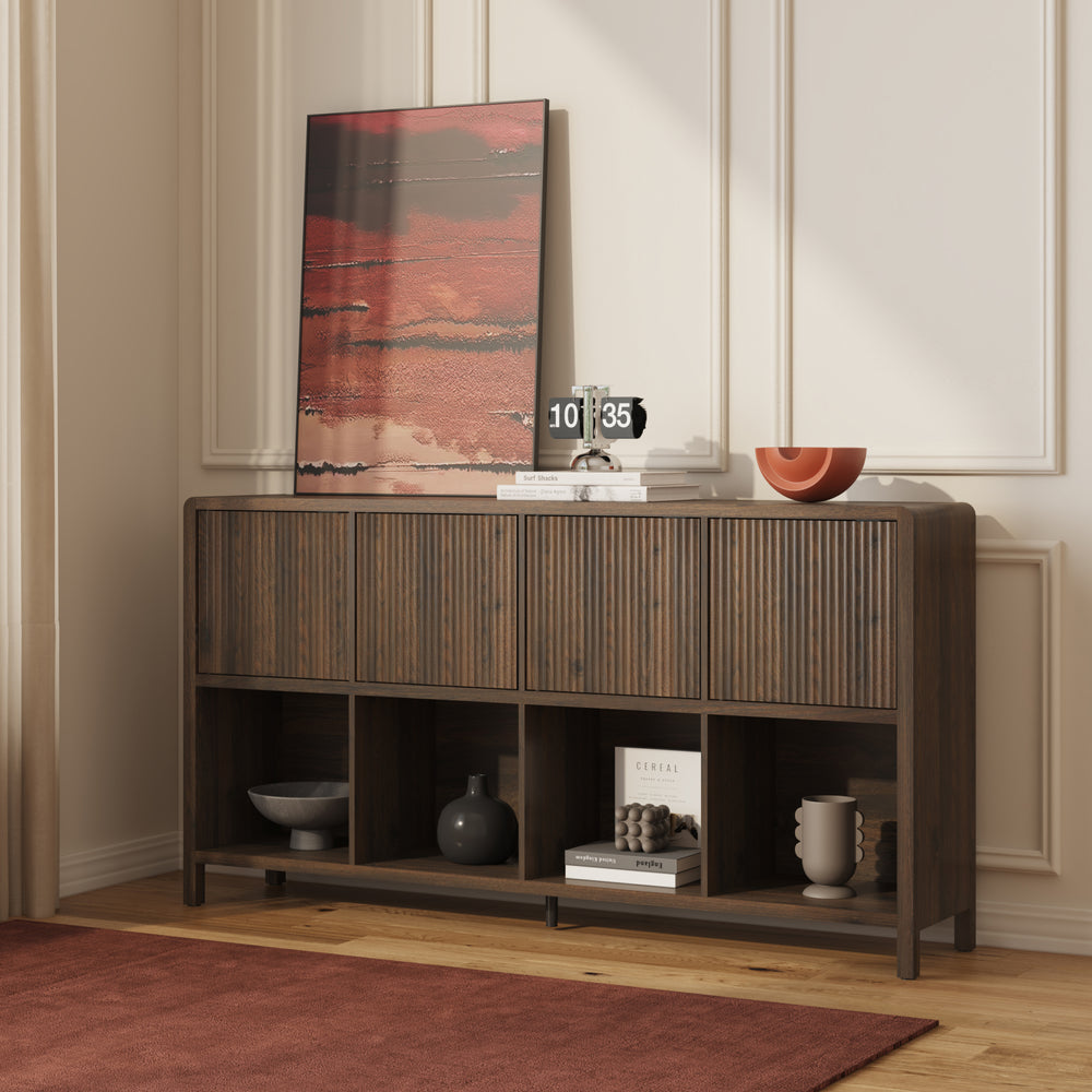 Sideboard Lukkodso mit Türen und Fächern [en.casa]