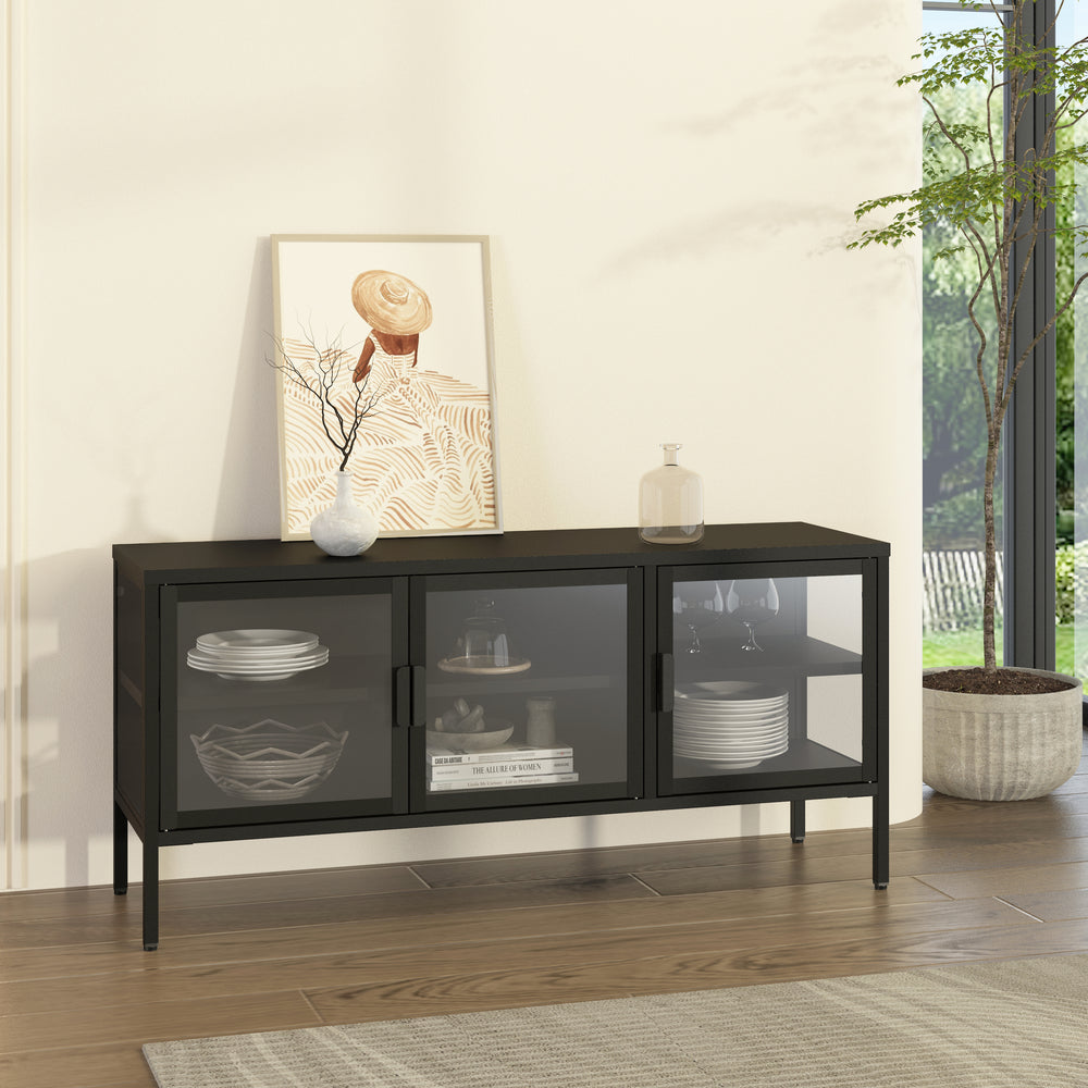 Vitrinen-Sideboard Borshavisa [en.casa]