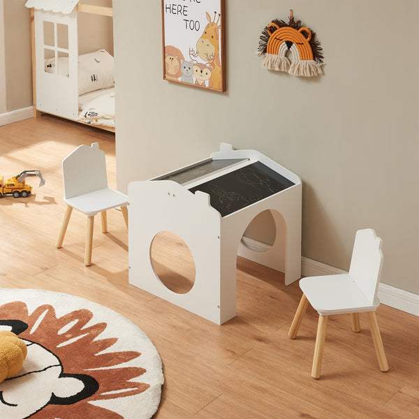 Zeichentisch für Kinder Romso Kindertischset mit 2 Stühlen [en.casa]