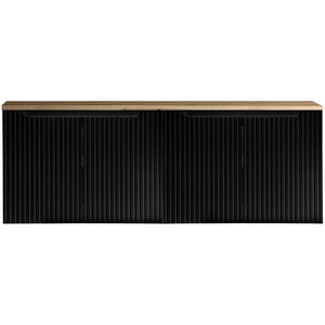 Waschbeckenunterschrank Skelbolu mit Türen [en.casa]