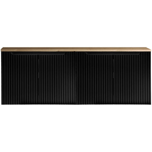 Waschbeckenunterschrank Skelbolu mit Türen [en.casa]