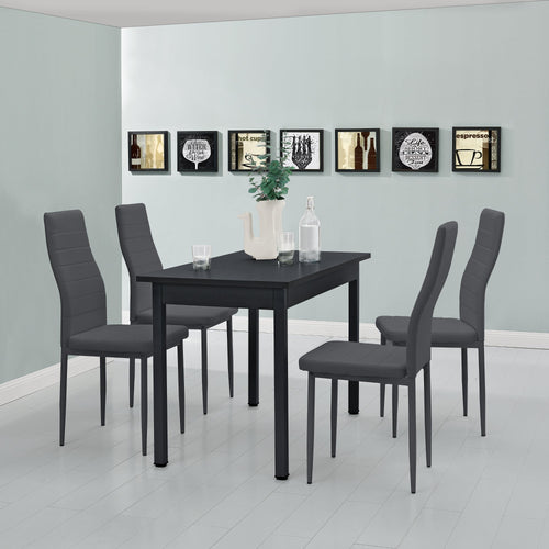 Essgruppe Jørpeland (Set, 5-tlg) 120x60 cm versch. Farben [en.casa]