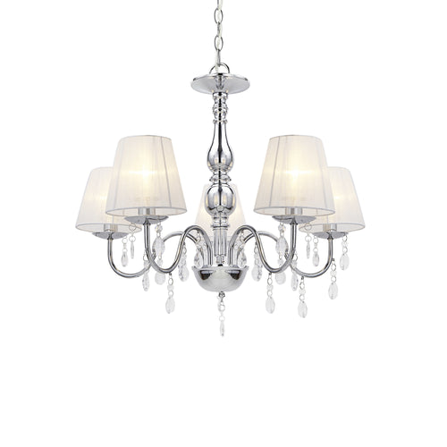 Kronleuchter Isabell 5 - flammig Chrom lux.pro - premiumXL