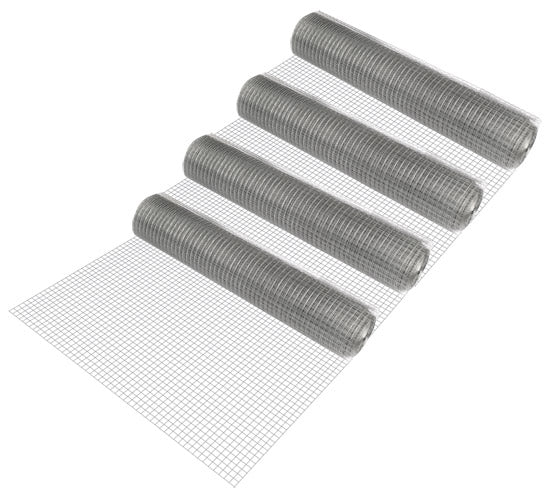 Maschendrahtzaun 1x25 m/Rolle Stahl verzinkt Grau pro.tec