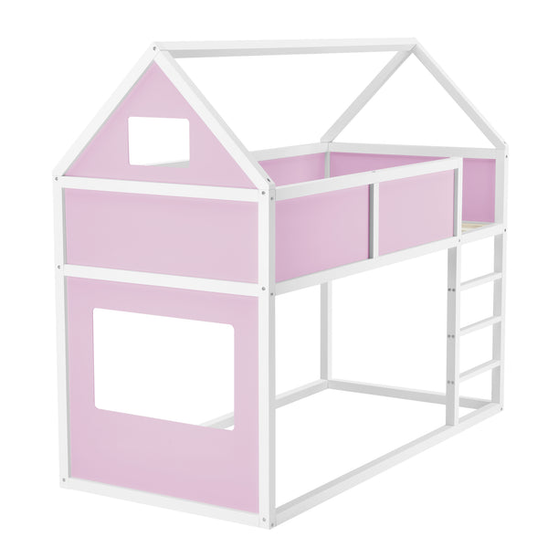 Hochbett Quedlinburg für Kinder 90x200 cm in verschiedenen Farben [en.casa]