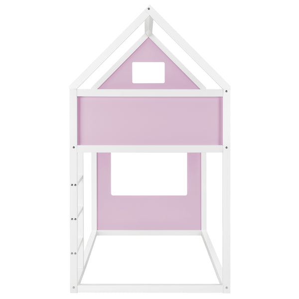 Hochbett Quedlinburg für Kinder 90x200 cm in verschiedenen Farben [en.casa]